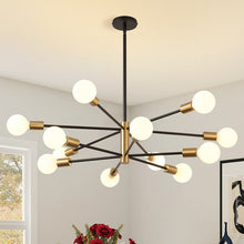 Load image into Gallery viewer, Croner 12 - Light Dimmable Sputnik Modern Linear Chandelier
