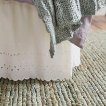 Load image into Gallery viewer, Queen White Dakota Ruffled Bed Skirt
