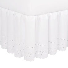 Load image into Gallery viewer, King White Dakota Ruffled Bed Skirt
