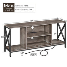 Load image into Gallery viewer, Taupe Wood Daquanna Media Console
