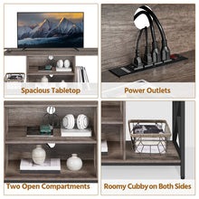 Load image into Gallery viewer, Taupe Wood Daquanna Media Console
