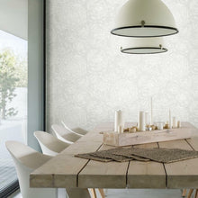 Load image into Gallery viewer, Gray/White Darrin Peel &amp; Stick Floral Wallpaper (Set of 2)

