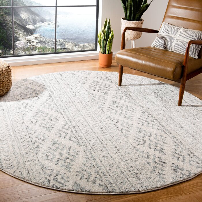 Davison Performance Ivory/Gray Rug, Round 4'