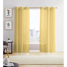 Load image into Gallery viewer, Deisy Polyester Semi-Sheer Curtain Pair (Set of 2)
