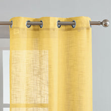 Load image into Gallery viewer, Deisy Polyester Semi-Sheer Curtain Pair (Set of 2)
