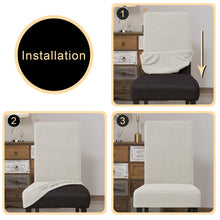 Load image into Gallery viewer, Ivory White Dlerfeut Box Cushion Dining Chair Slipcover (Set of 4)
