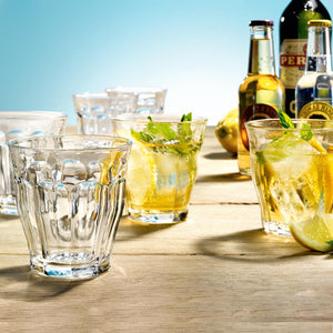 Clear Picardie 6 - Piece Tempered Glass Drinking Glass Glassware Set
