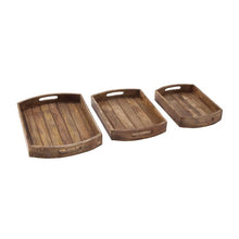 Load image into Gallery viewer, Durham Solid Wood Tray - Set of 3
