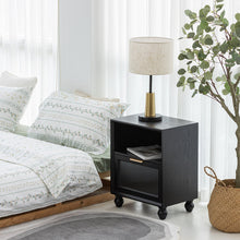 Load image into Gallery viewer, Dyamon One Drawer Nightstand with Open Shelf
