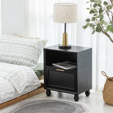 Load image into Gallery viewer, Dyamon One Drawer Nightstand with Open Shelf
