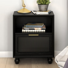 Load image into Gallery viewer, Dyamon One Drawer Nightstand with Open Shelf
