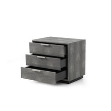 Load image into Gallery viewer, Shagreen 3 Drawer Nightstand
