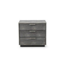 Load image into Gallery viewer, Shagreen 3 Drawer Nightstand
