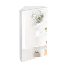 Load image into Gallery viewer, Eastbrook 12.8&#39;&#39; W 24.2&#39;&#39; H Corner Mount Frameless Medicine Cabinet with Mirror and 3 Fixed Shelves
