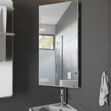 Load image into Gallery viewer, Eastbrook 12.8&#39;&#39; W 24.2&#39;&#39; H Corner Mount Frameless Medicine Cabinet with Mirror and 3 Fixed Shelves
