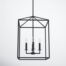 Load image into Gallery viewer, Ellis 4 - Light Dimmable Lantern Square / Rectangle Chandelier
