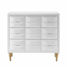 Load image into Gallery viewer, White Emma 3-Drawer Accent Chest
