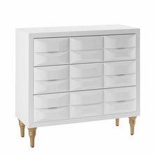 Load image into Gallery viewer, White Emma 3-Drawer Accent Chest
