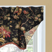 Load image into Gallery viewer, Felicite Floral Cotton Scalloped Window Valance (Set of 3)
