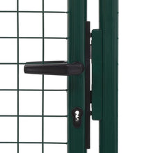 Load image into Gallery viewer, Green Fence Gate Metal Fence Post for Outdoor Doorway Garden Gate (Single)
