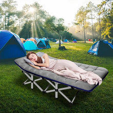 Load image into Gallery viewer, Folding Camping Cots with Thicker Mattress and Carry Bag for Adults 880lbs, Heavy Duty
