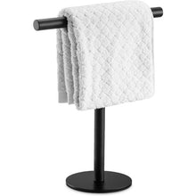 Load image into Gallery viewer, Matte Black Free Standing Towel Stand
