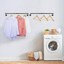 Load image into Gallery viewer, Fruge Metal Wall Mounted Clothes Rack (Set of 2)
