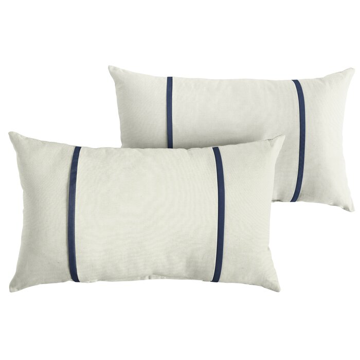 Furston Striped Indoor/Outdoor Throw Pillow (Set of 2)