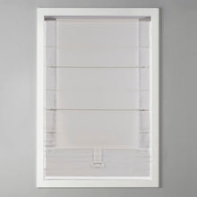 Load image into Gallery viewer, White Galen Room Darkening Roman Shade

