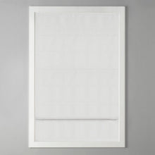 Load image into Gallery viewer, White Galen Room Darkening Roman Shade
