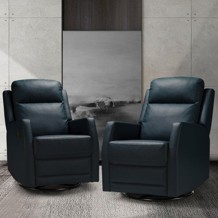 Giselle Vegan Leather Swivel Recliner