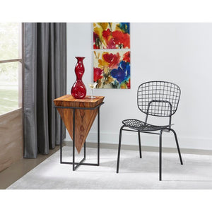 Gupton Solid Wood Cross Legs End Table