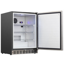 Load image into Gallery viewer, 24 inch Commercial Grade 5.12 cu. ft. Indoor Undercounter Fridge with Stainless Steel Reversible
