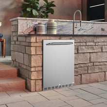 Load image into Gallery viewer, 24 inch Commercial Grade 5.12 cu. ft. Indoor Undercounter Fridge with Stainless Steel Reversible
