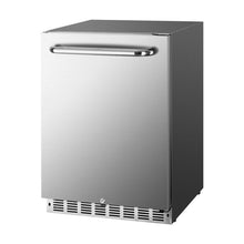 Load image into Gallery viewer, 24 inch Commercial Grade 5.12 cu. ft. Indoor Undercounter Fridge with Stainless Steel Reversible
