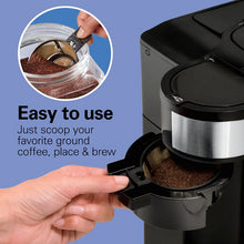 Load image into Gallery viewer, 2-Way Brewer 12 Cup Glass Carafe Stainless Steel
