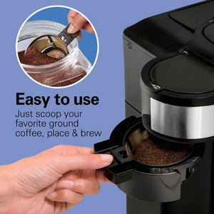 2-Way Brewer 12 Cup Glass Carafe Stainless Steel