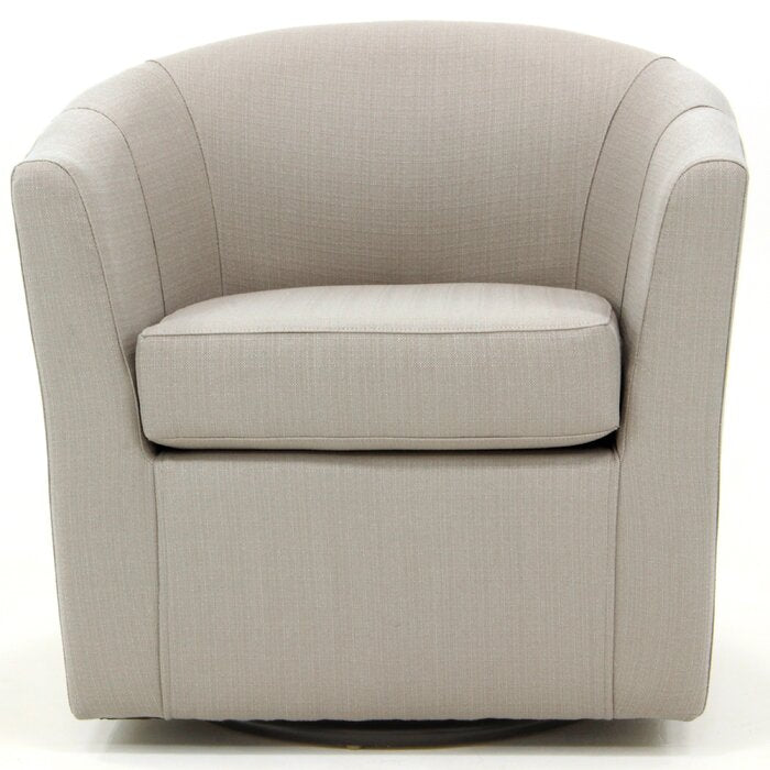 Hansell Upholstered Swivel Barrel Chair