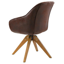 Load image into Gallery viewer, Hayek Vegan Leather Swivel Armchair
