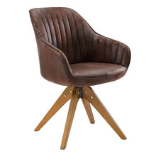 Load image into Gallery viewer, Hayek Vegan Leather Swivel Armchair
