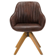 Load image into Gallery viewer, Hayek Vegan Leather Swivel Armchair
