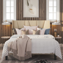 Load image into Gallery viewer, Heid Upholstered Platform Bed with Wingback Headboard, Queen
