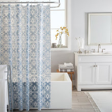 Load image into Gallery viewer, Hephzibah Vinyl Geometric Shower Curtain
