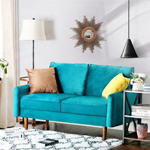 Load image into Gallery viewer, Hessville Velvet Round Arm Loveseat
