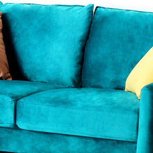 Load image into Gallery viewer, Hessville Velvet Round Arm Loveseat
