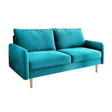 Load image into Gallery viewer, Hessville Velvet Round Arm Loveseat
