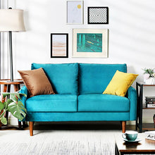 Load image into Gallery viewer, Hessville Velvet Round Arm Loveseat
