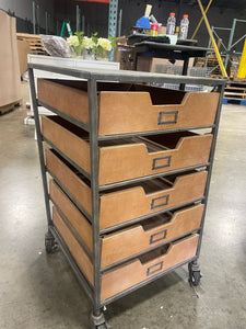 Slightly Crooked 5 Drawer Rolling Cart Final Sale pickup by 9/6