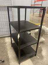 Load image into Gallery viewer, World Market 4 Level Metal Shelf Final Sale pickup by 9/6
