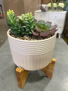 Faux Succulent Plant with Stand Final Sale pickup by 9/6